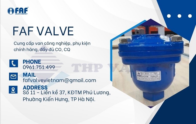 địa chỉ mua các loại van xả khí chính hãng