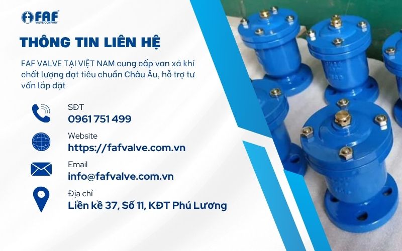 mua van xả khí chất lượng tại faf valve