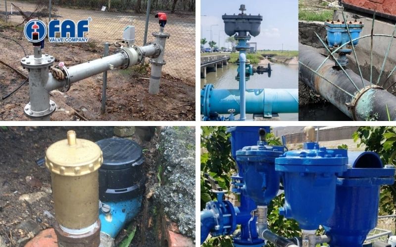 ứng dụng của các loại van xả khí