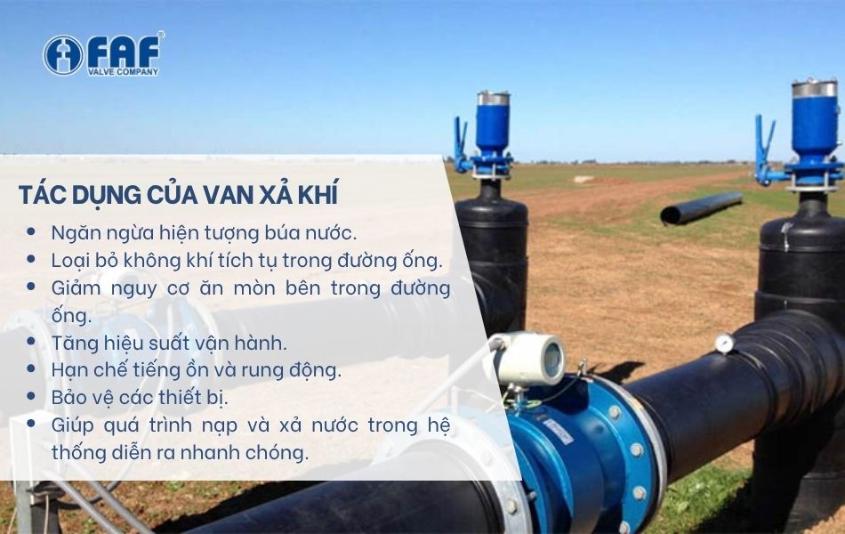 ưu điểm van xả khí là gì
