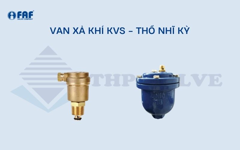 các loại van xả khí thương hiệu kvs