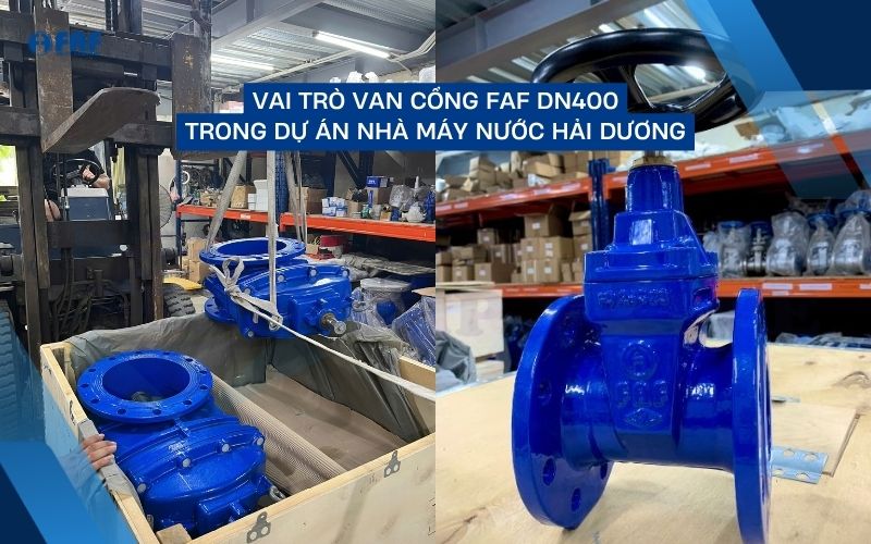vai trò van cổng faf trong trạm bơm nhà máy nước hải dương