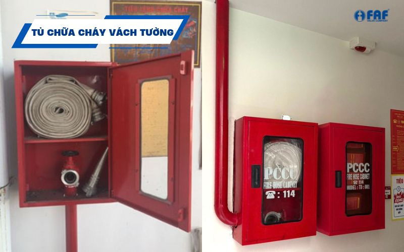 tủ chữa cháy vách tường