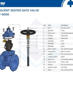 cấu tạo van cổng ty chìm faf 6000