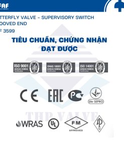 chứng chỉ chứng nhận của van bướm kèm công tắc giám sát faf 3599