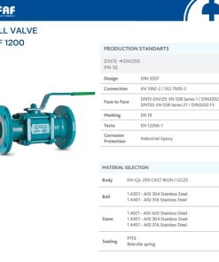 Giới thiệu Van bi 3 mảnh 3PC FAF 1200