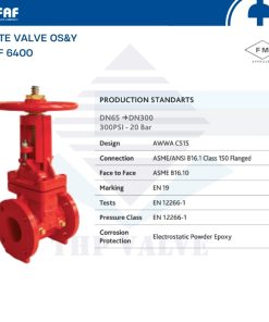 Giới thiệu van cổng OS&Y FAF 6400