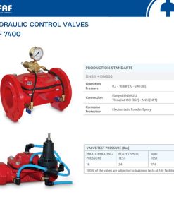 Giới thiệu van điều chỉnh thủy lực FAF 7400