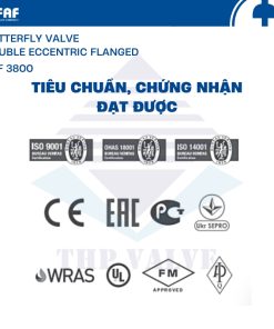 tiêu chuẩn chứng nhận của van faf model 3800