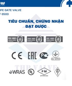 chứng nhận chứng chỉ van cổng dao faf 6500
