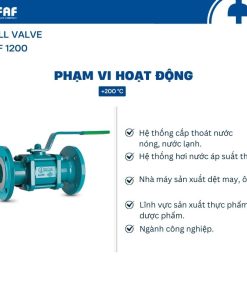 Ứng dụng Van bi 3 mảnh 3PC FAF 1200