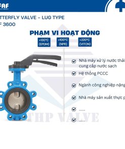 ứng dụng van bướm kiểu lug 3600
