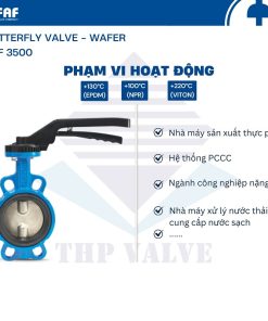 ứng dụng van bướm kiểu wafer faf 3500