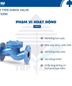 ứng dụng van một chiều chữ ngã faf 2250