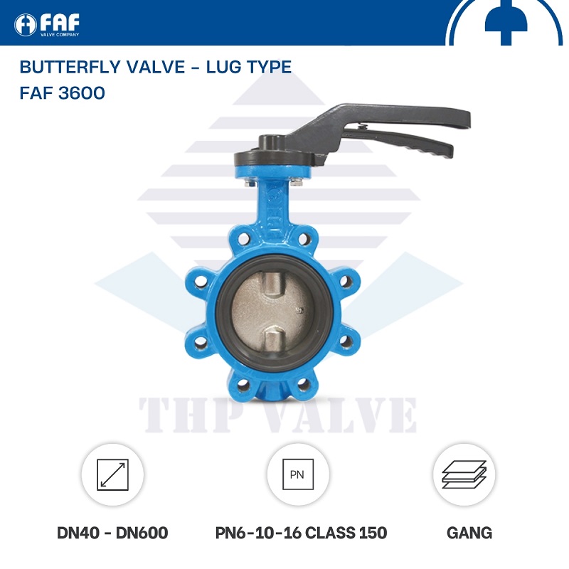 van bướm kiểu lug faf 3600