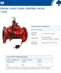 Van phao điện điều khiển mức nước FAF 7470