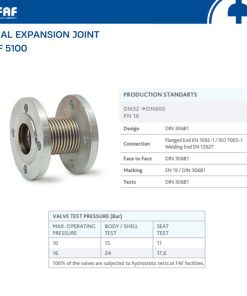 Giới thiệu khớp nối giãn nở nhiệt FAF 5100