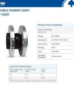 Giới thiệu khớp nối mềm cao su FAF 5000