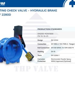 giới thiệu van một chiều đối trọng có phanh thủy lực faf 2280d