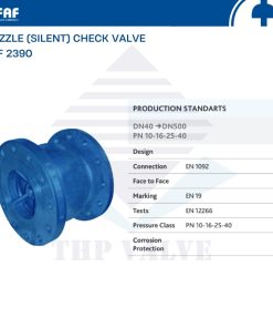 giới thiệu van một chiều lò xo nối bích faf 2390