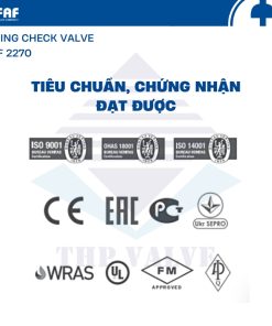 tiêu chuẩn chứng nhận van một chiều lá lật mặt bích faf 2270