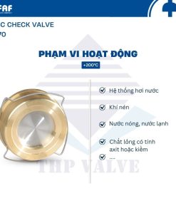 ứng dụng van một chiều đĩa faf 2370