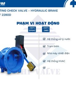 ứng dụng van một chiều đối trọng có phanh thủy lực faf 2280d