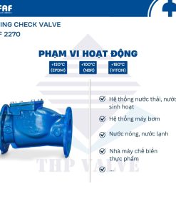ứng dụng van một chiều lá lật mặt bích faf 2270