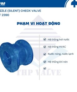 ứng dụng van một chiều lò xo nối bích faf 2390