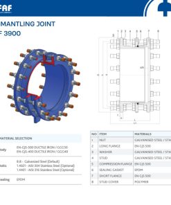 Vật liệu cấu tạo khớp nối gang FAF 3900