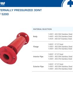 Vật liệu cấu tạo khớp nối giãn nở điều áp ngoài FAF 5200