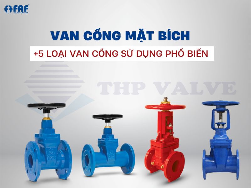 các loại van cổng mặt bích phổ biến hiện nay