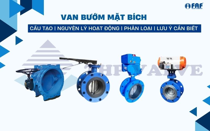 van bướm mặt bích flanged butterfly valve