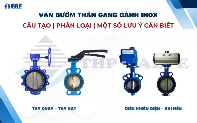 van bướm thân gang cánh inox