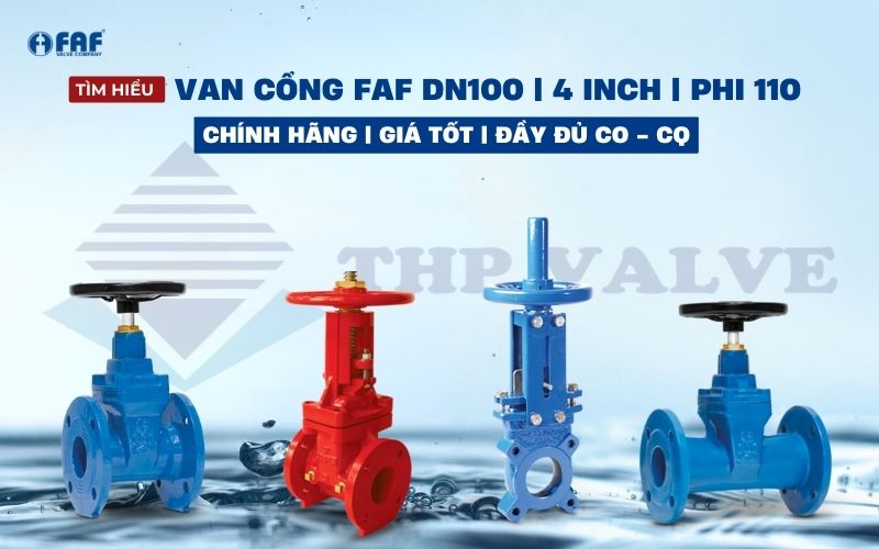 van cổng faf dn100 phi 110 4 inch