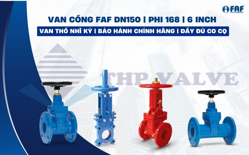 van cổng faf dn150 phi 168 6 inch