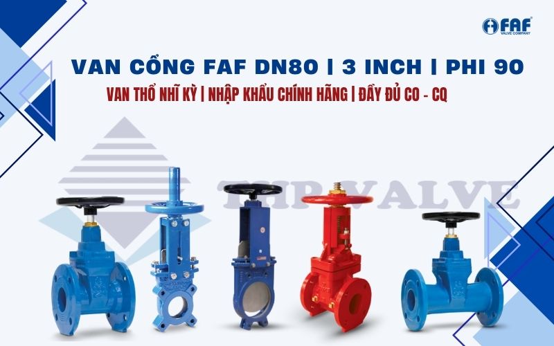 van cổng faf dn80 phi 90 3 inch