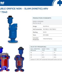 Giới thiệu van xả khí động năng kép FAF 7340
