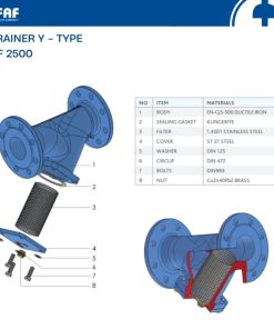 Vật liệu cấu tạo Y lọc FAF 2500