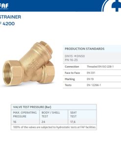 Brass Y Strainer FAF 4200