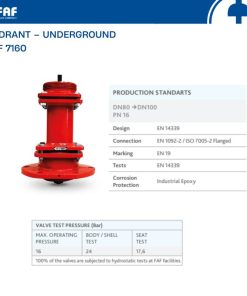 Giới thiệu trụ chữa cháy ngầm FAF 7160