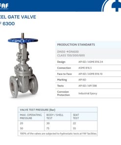 Giới thiệu van cổng thép FAF 6300