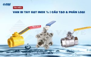 van bi tay gạt inox 1/2
