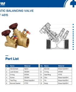 Cấu tạo van cân bằng FAF 4615
